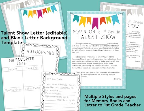 letters sample page